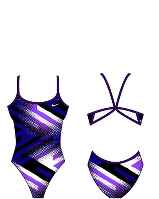 nike purple swimsuit