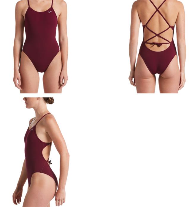 nike lace up tie back swimsuit