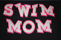 Swim Mom Hot Pink